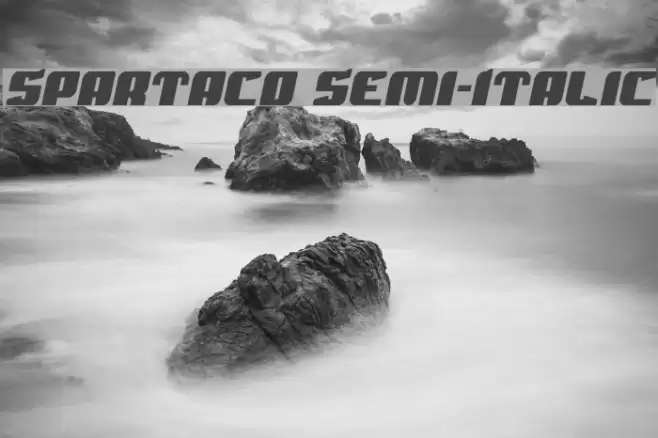 Spartaco Semi-Italic Font examples