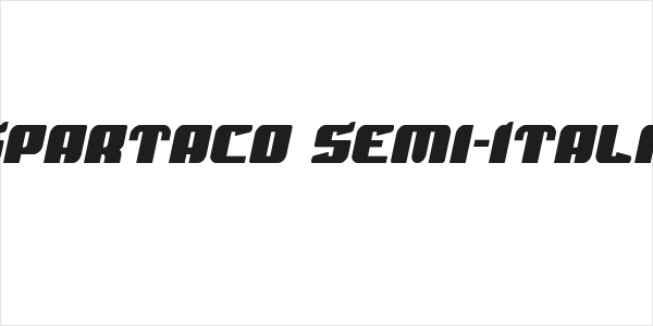 Spartaco Semi-Italic Logo