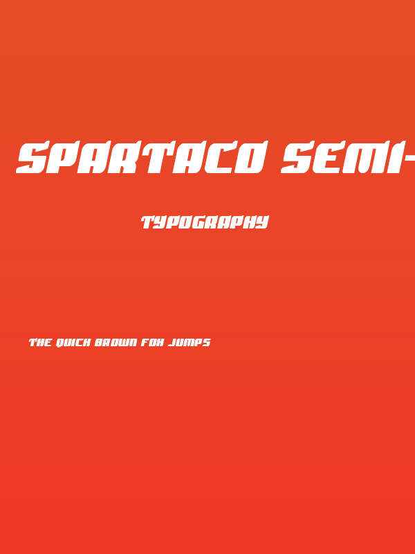 Spartaco Semi-Italic Poster