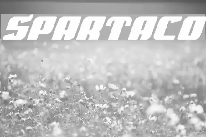Spartaco Font examples