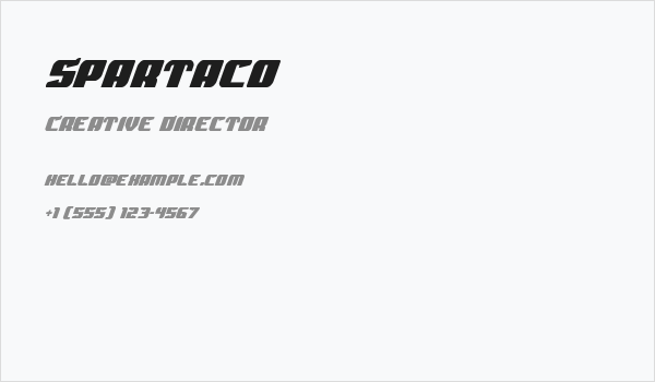 Spartaco Business Card