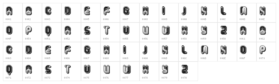 Spartacus Elegant Regular Character Map