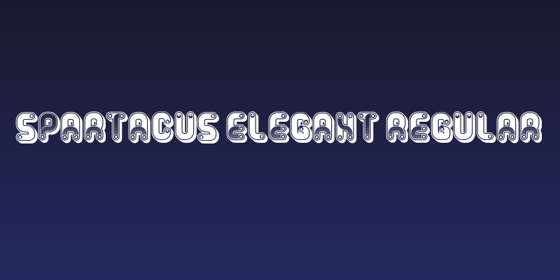 Spartacus Elegant Regular Social Header