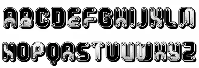 Spartacus Elegant Regular Schriftart Kleinbuchstaben