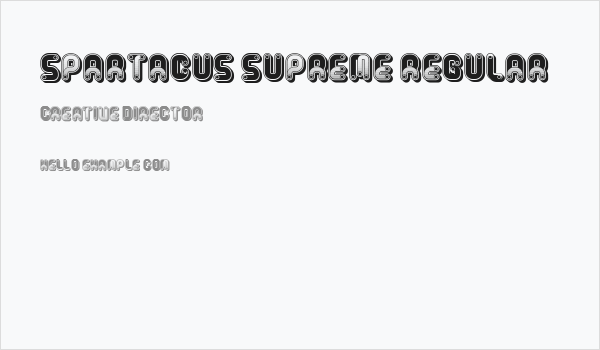 Spartacus Supreme Regular Business Card