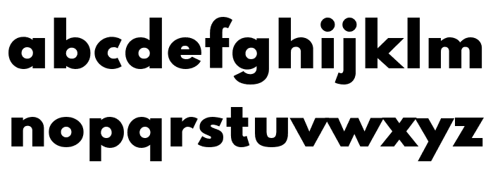 Spartan Black Font LOWERCASE