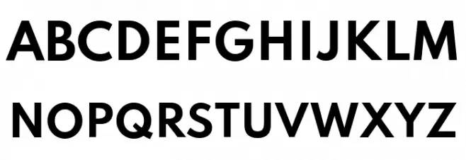 Spartan Bold フォント 大文字