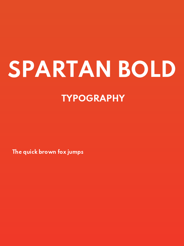Spartan Bold Poster