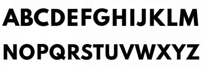 Spartan ExtraBold Font UPPERCASE