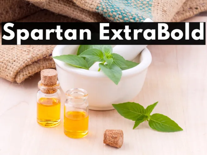 Spartan ExtraBold Example 1
