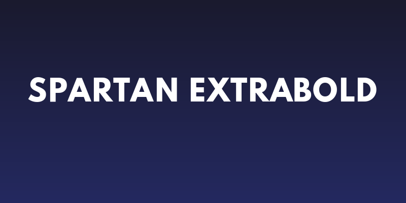 Spartan ExtraBold Social Header