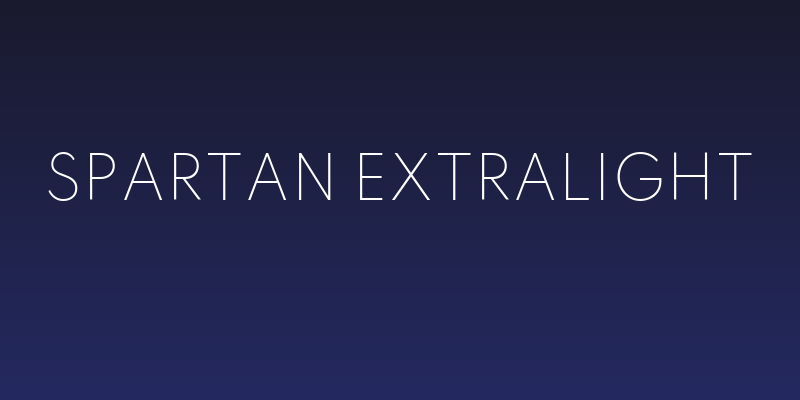 Spartan ExtraLight Social Header
