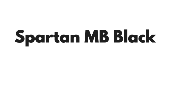 Spartan MB Black Logo
