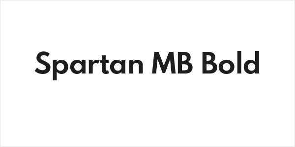 Spartan MB Bold Logo