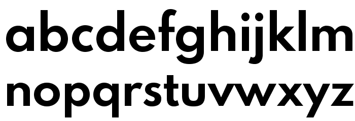 Spartan MB Bold Font LOWERCASE