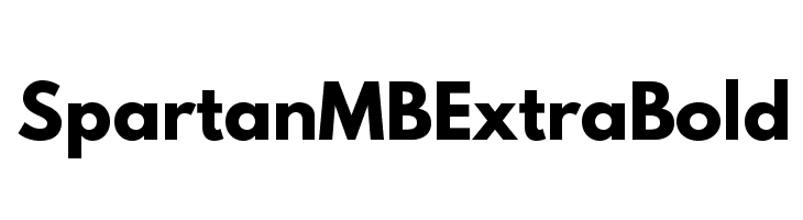 Spartan MB ExtraBold  免费字体下载