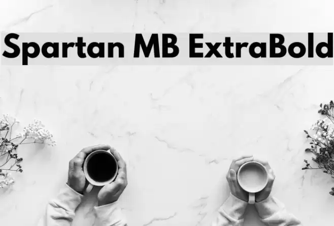 Spartan MB ExtraBold Font examples