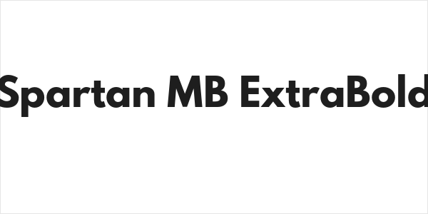 Spartan MB ExtraBold Logo