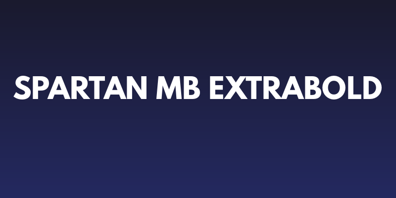 Spartan MB ExtraBold Social Header