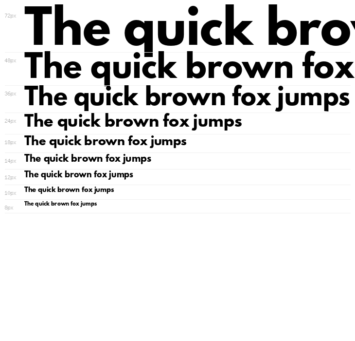 Spartan MB ExtraBold Waterfall