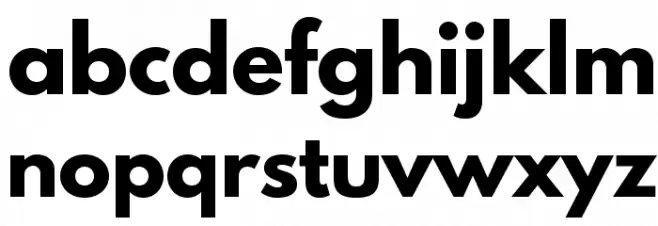 Spartan MB ExtraBold Fonte MINÚSCULAS