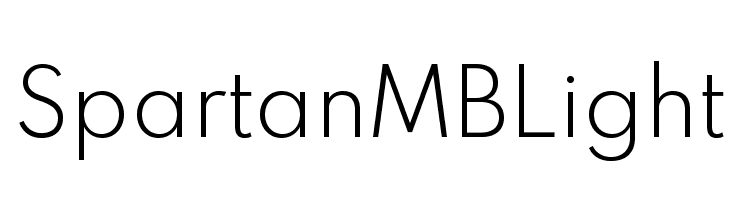 Spartan MB Light  免费字体下载