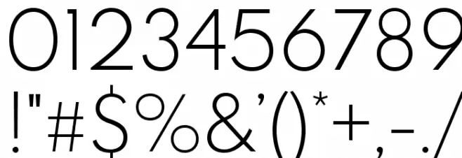 Spartan MB Light Font OTHER CHARS