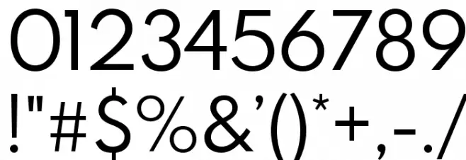 Spartan MB Regular Font OTHER CHARS