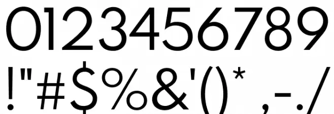 Spartan MB Regular Font OTHER CHARS