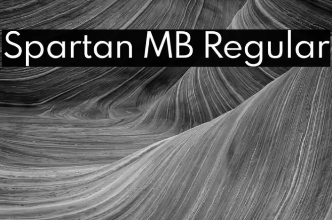 Spartan MB Regular Font examples