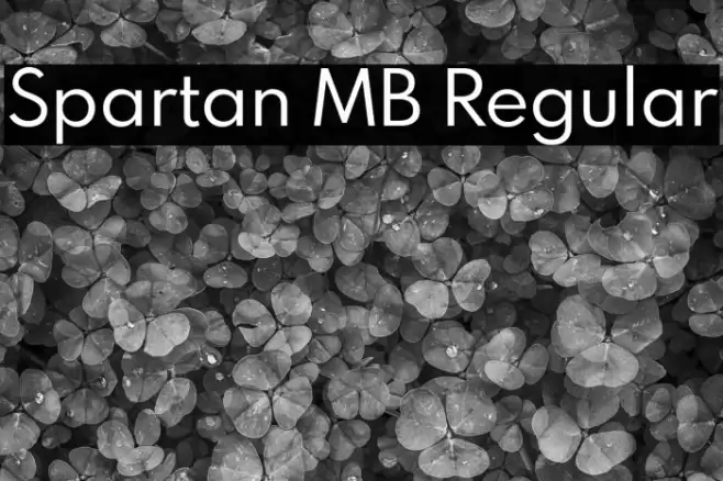Spartan MB Regular Font examples