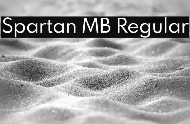 Spartan MB Regular Font examples