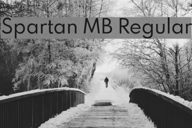 Spartan MB Regular Font examples
