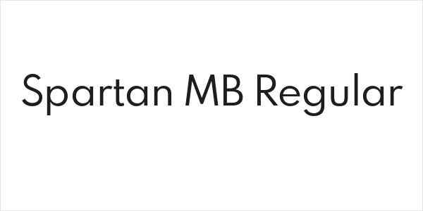 Spartan MB Regular Logo