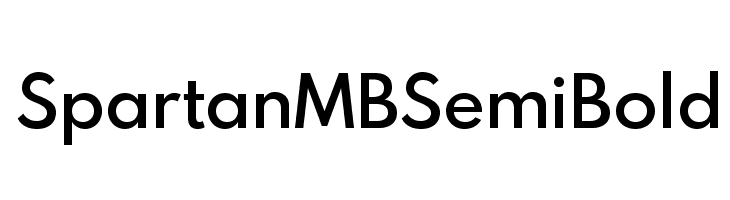 Spartan MB SemiBold  les polices de caractères gratuit tlcharger