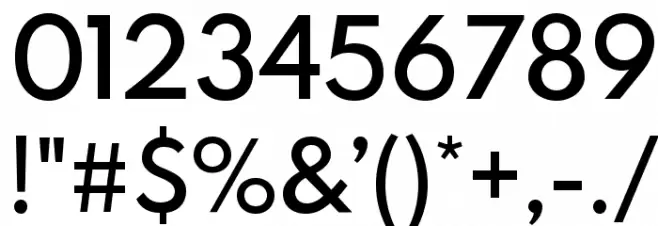 Spartan MB SemiBold Font OTHER CHARS