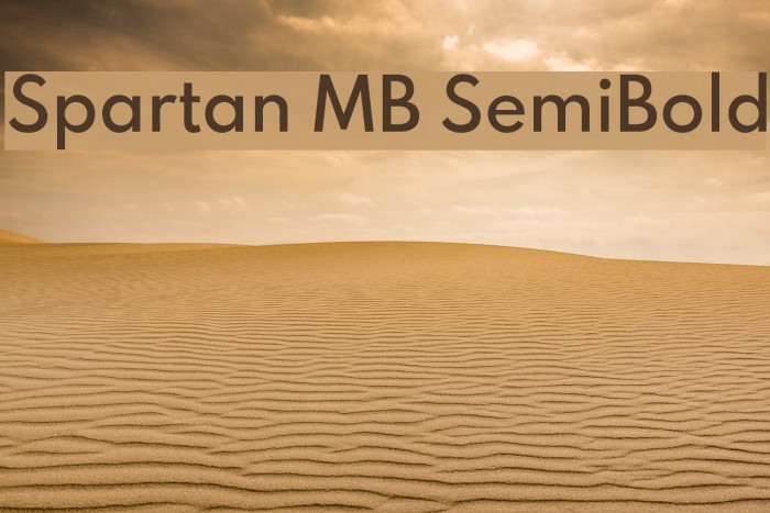 Spartan MB SemiBold Font examples
