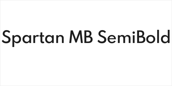 Spartan MB SemiBold Logo