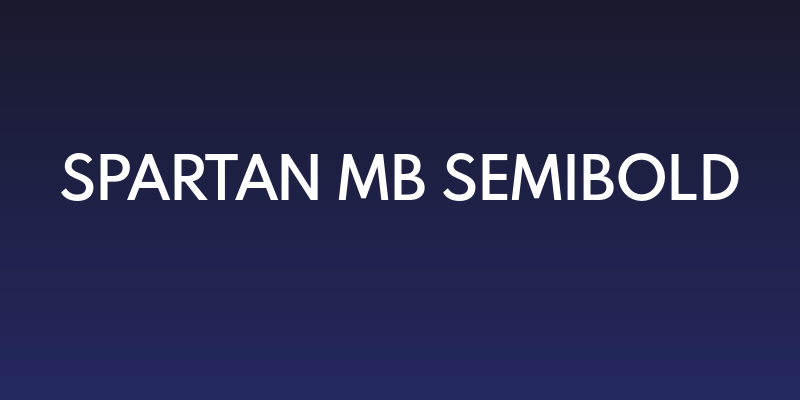 Spartan MB SemiBold Social Header