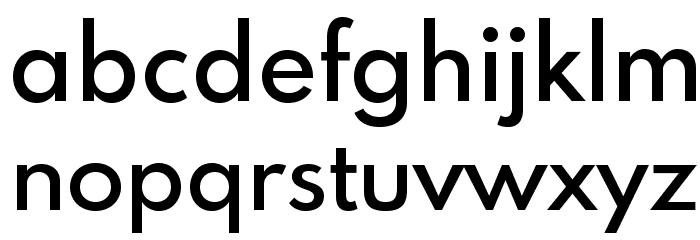 Spartan MB SemiBold Font LOWERCASE