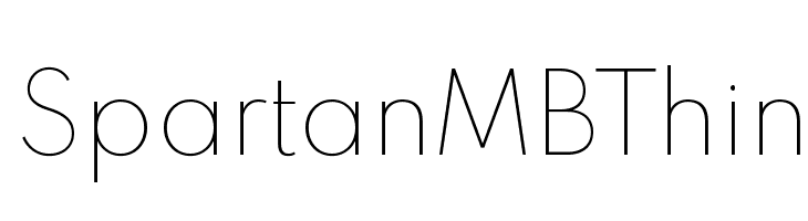 Spartan MB Thin  Скачать бесплатные шрифты