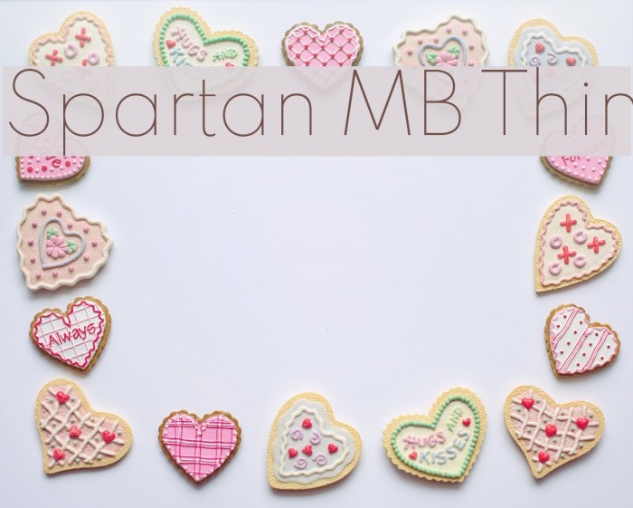 Spartan MB Thin Font examples