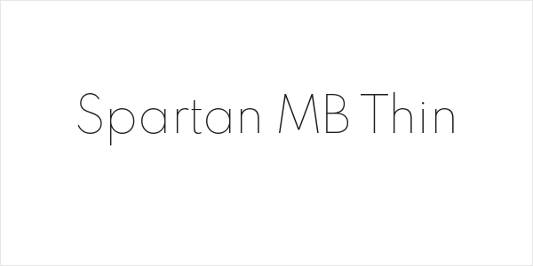Spartan MB Thin Logo
