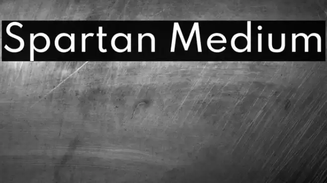 Spartan Medium Font examples