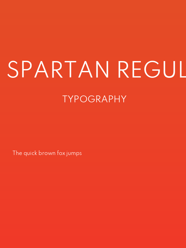 Spartan Regular Poster