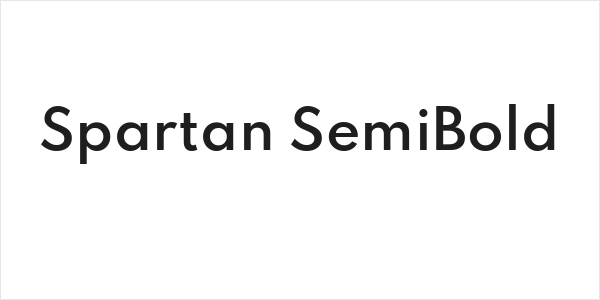 Spartan SemiBold Logo