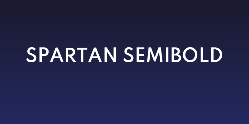 Spartan SemiBold Social Header