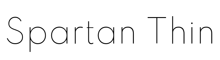 Spartan Thin  नि: शुल्क फ़ॉन्ट्स डाउनलोड