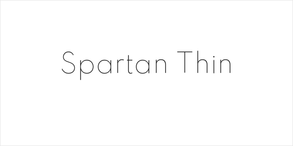 Spartan Thin Logo
