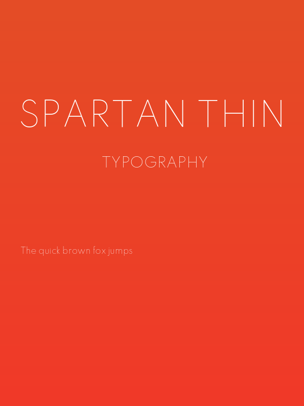 Spartan Thin Poster